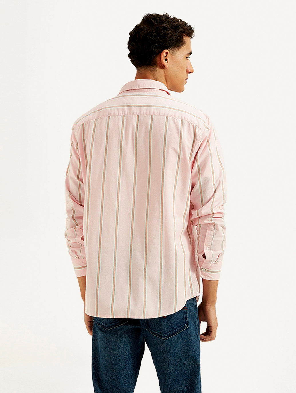 LEVIS Men's Striped Slim Fit Oxford Shirt