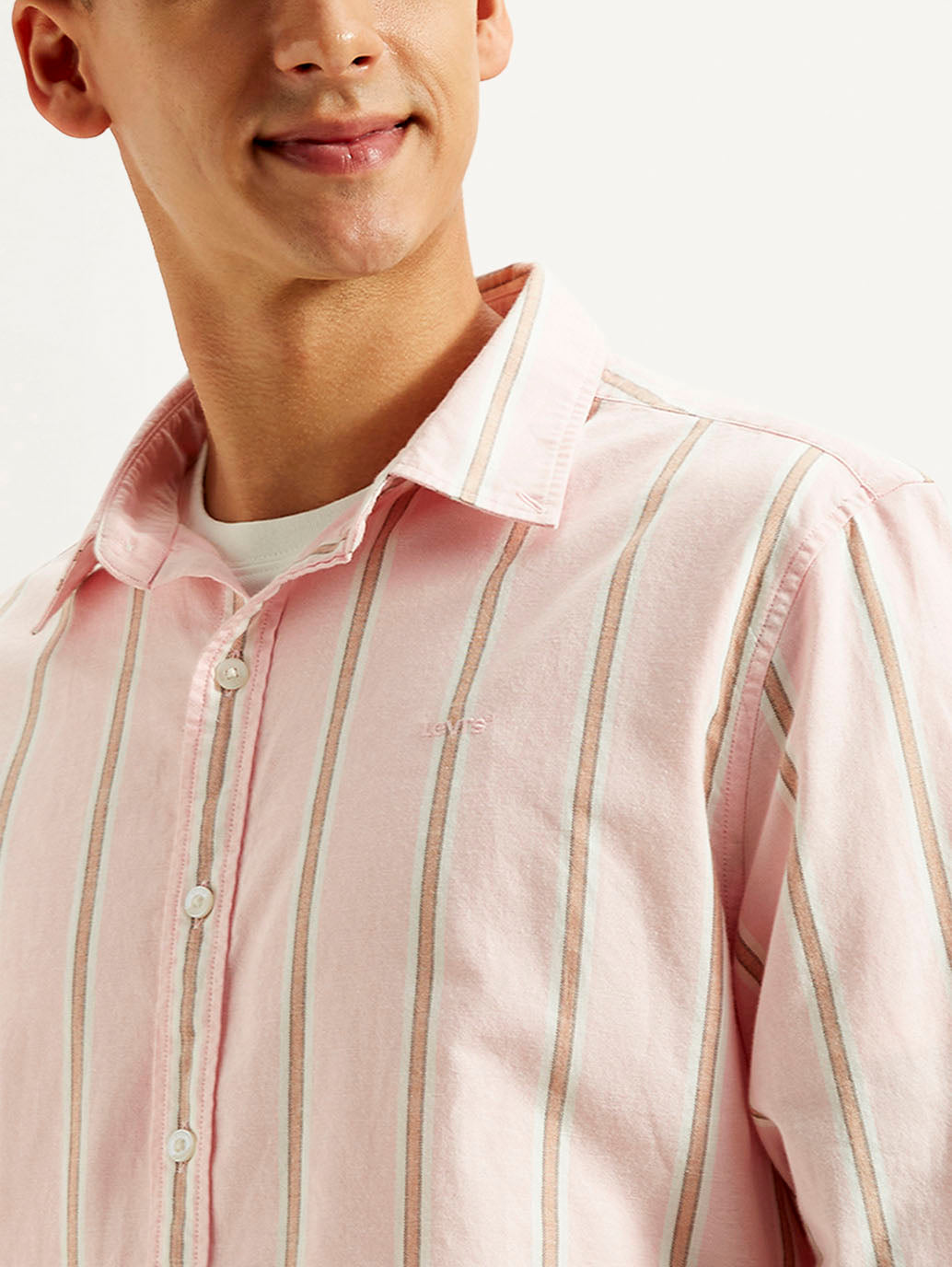 LEVIS Men's Striped Slim Fit Oxford Shirt