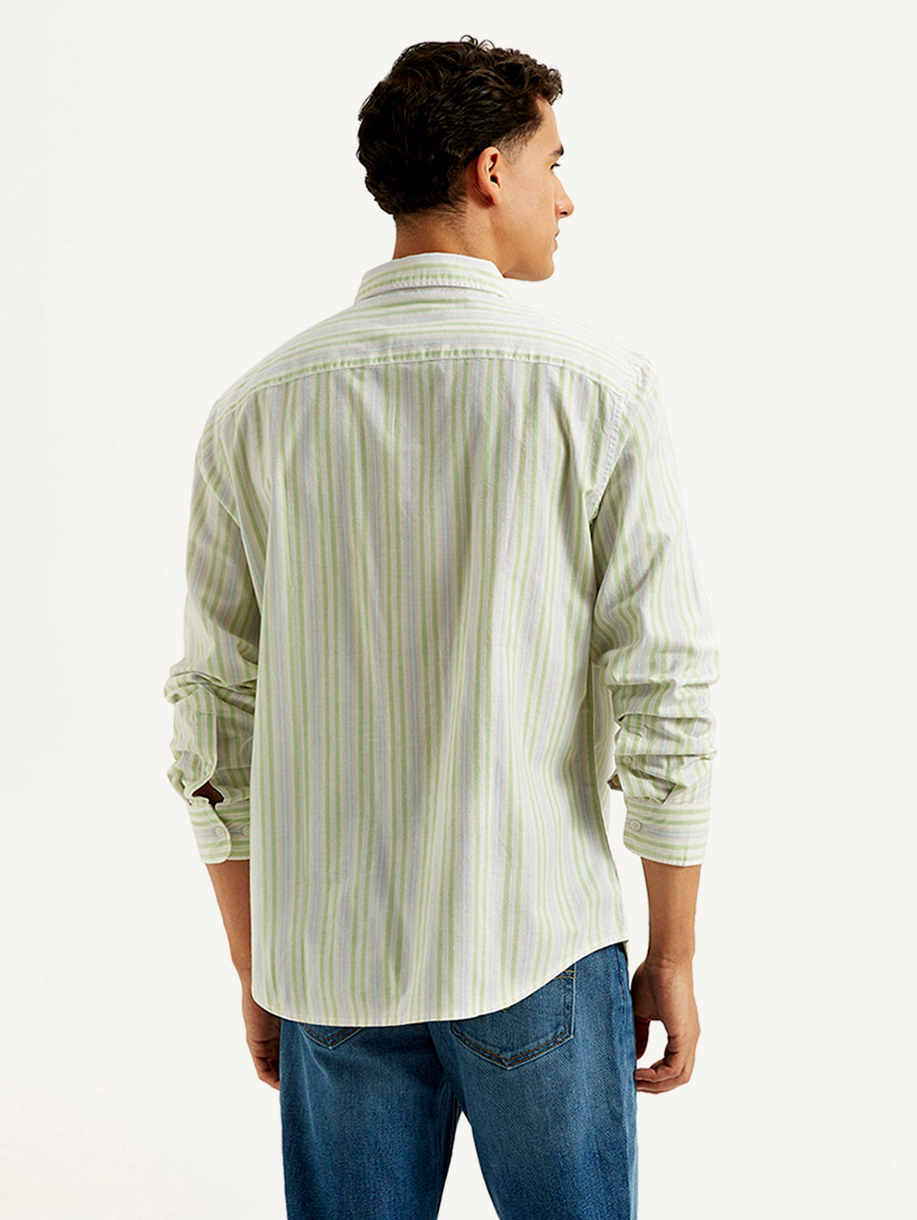 LEVIS Men's Striped Slim Fit Oxford Shirt