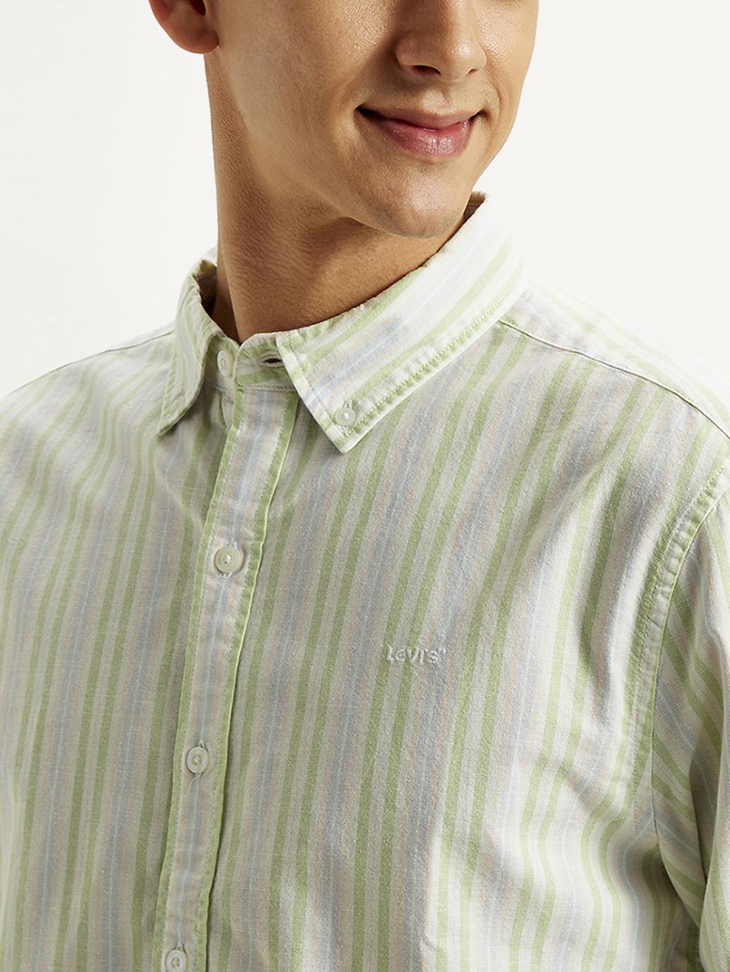 LEVIS Men's Striped Slim Fit Oxford Shirt