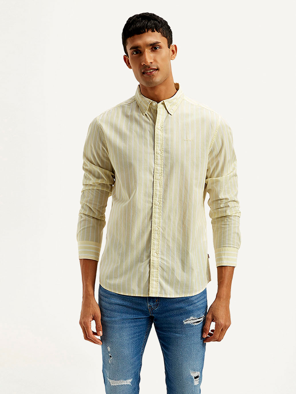 LEVIS Men's Striped Slim Fit Shirt