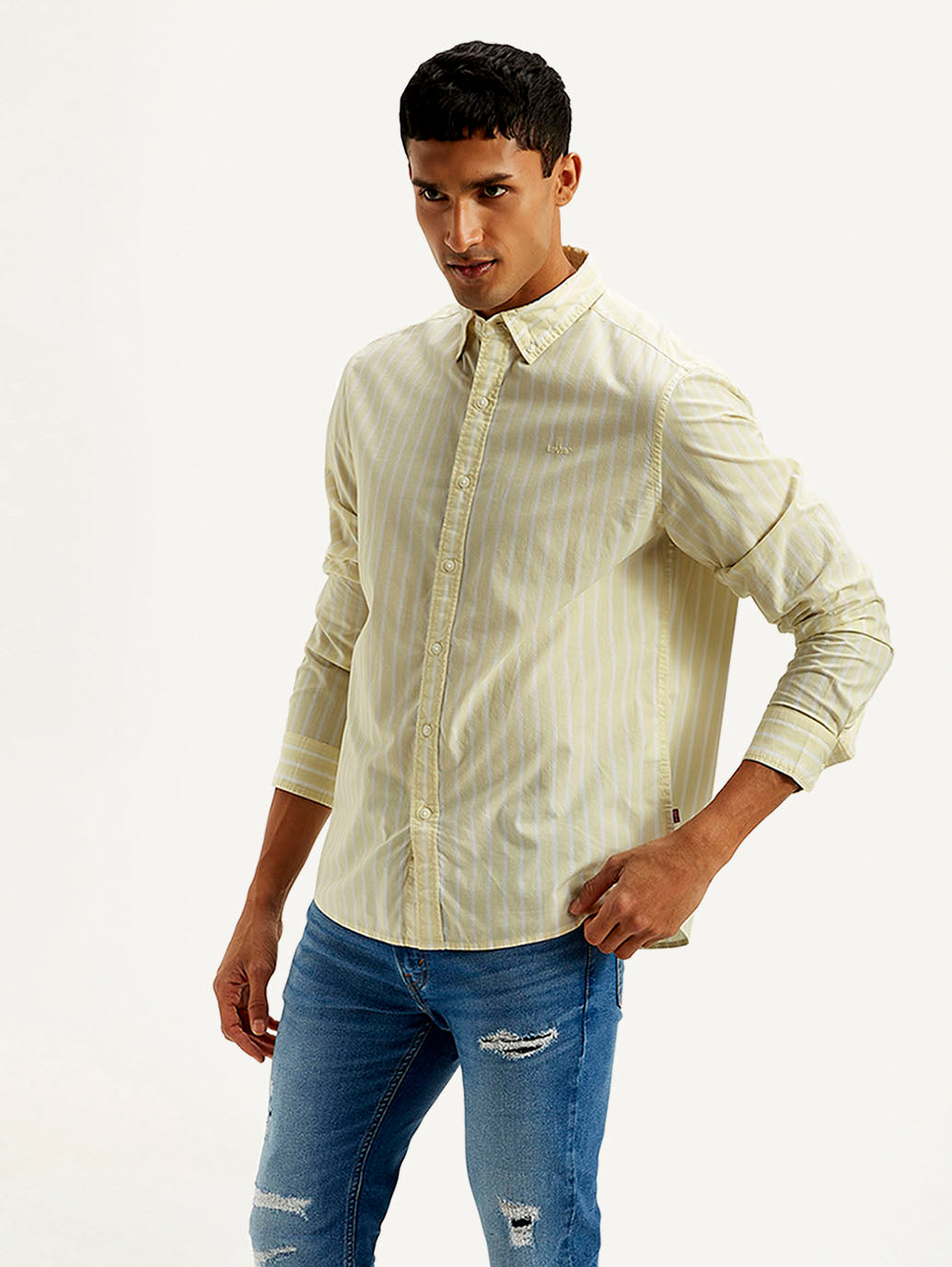 LEVIS Men's Striped Slim Fit Shirt