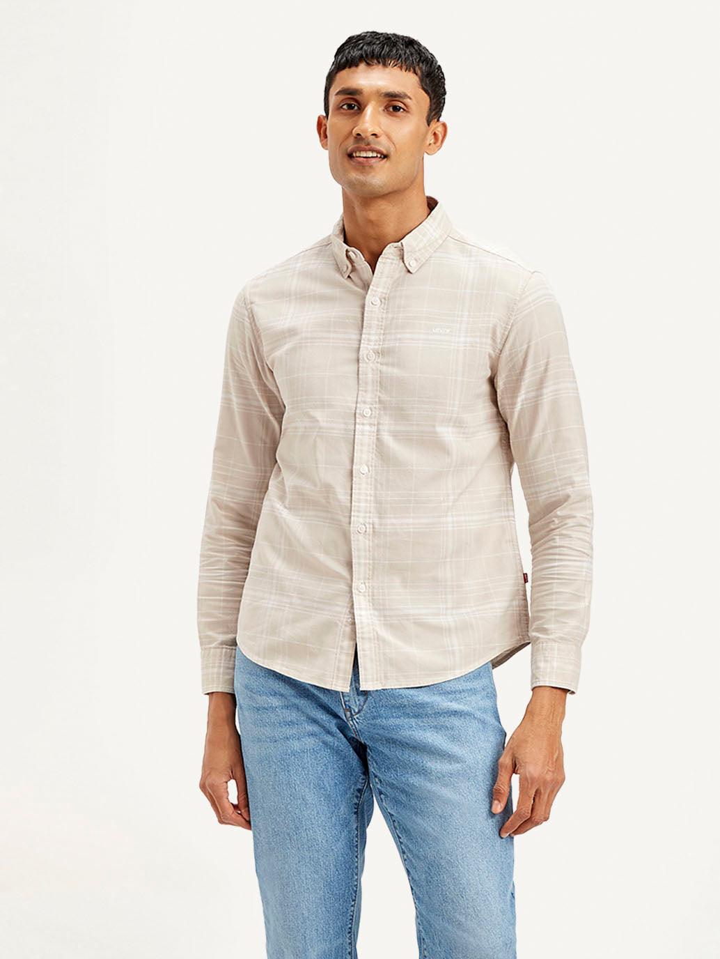 LEVIS Men's Checkered Slim Fit Shirt