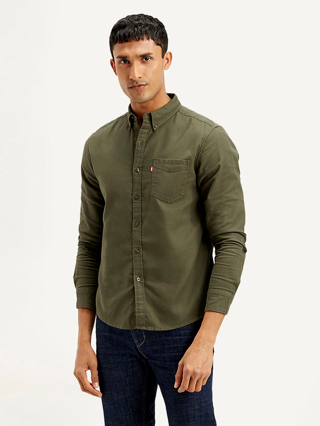 Levi’s Men’s Woven Shirt with a button-down design, premium breathable fabric, and a comfortable fit for all-day wear.