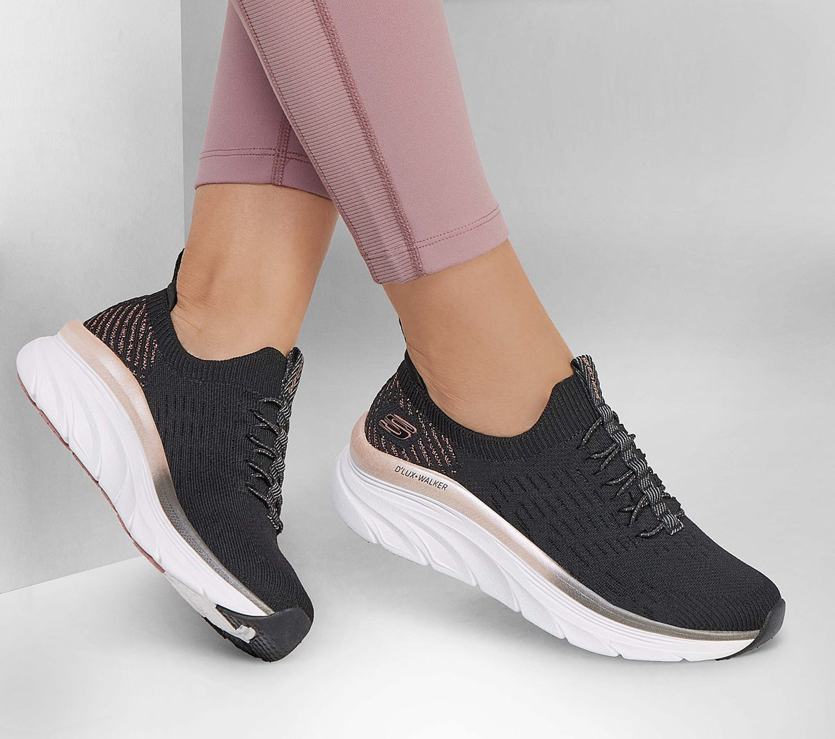 Skechers D`LUX WALKER-LET IT GLOW Women's Walking Shoes