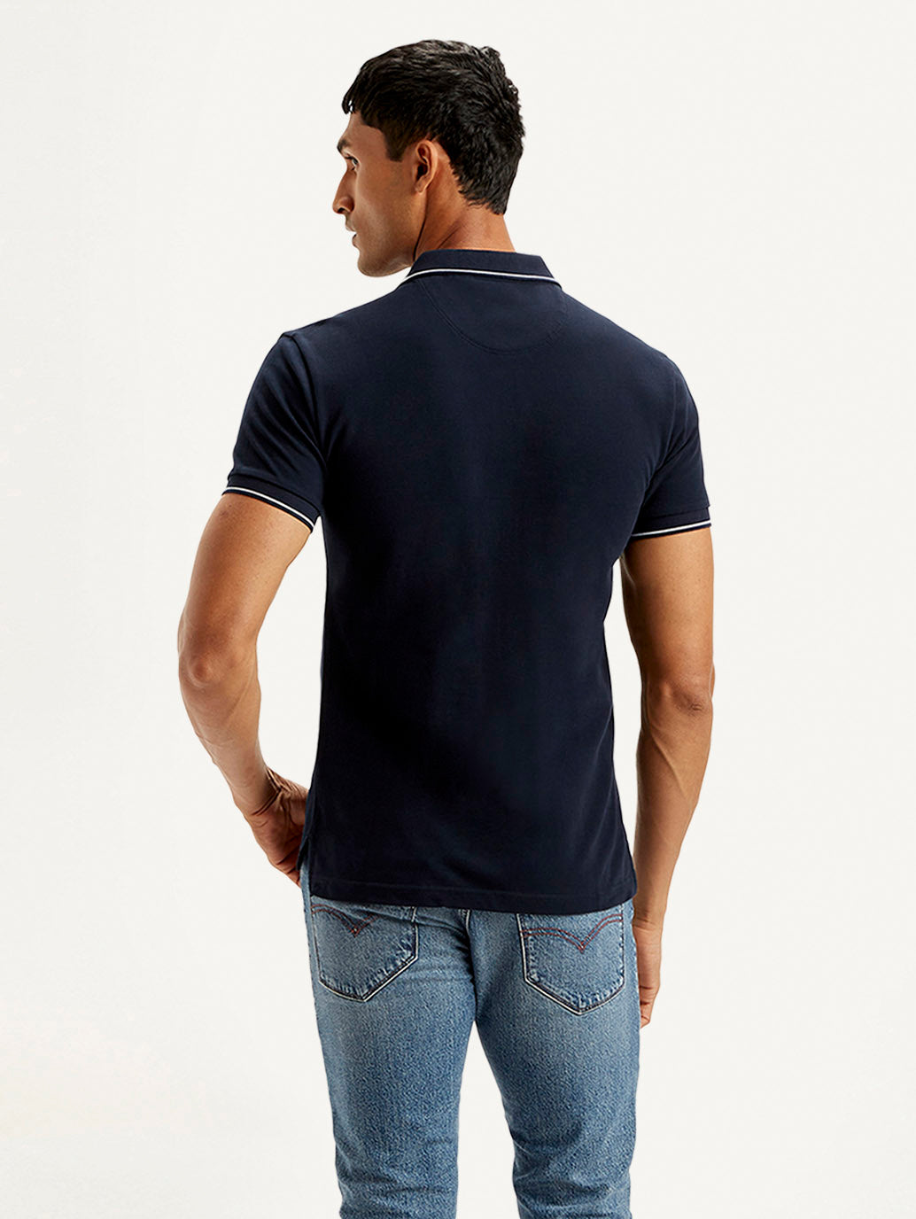 LEVIS Men's Solid Slim Fit Polo T-shirt