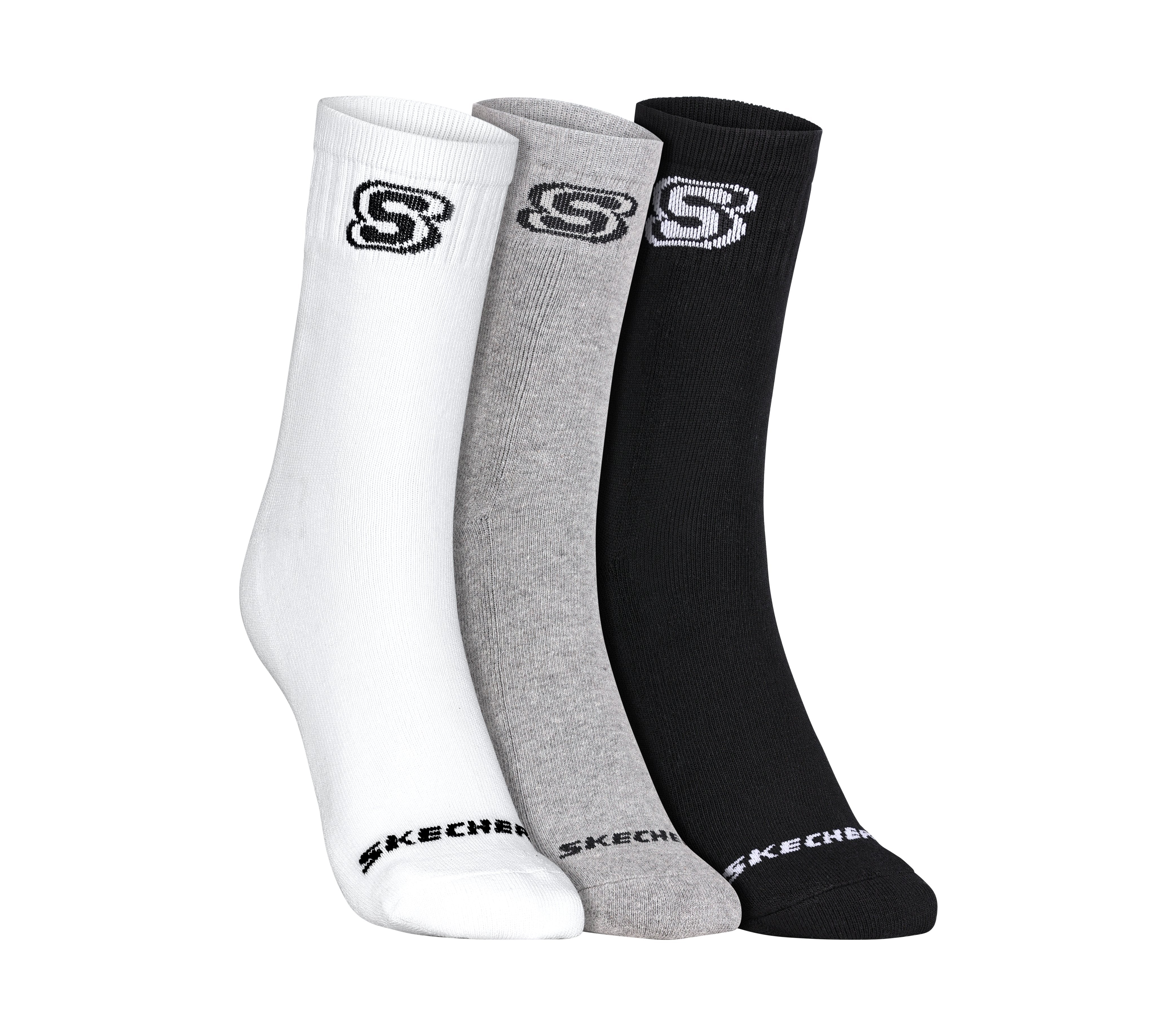 Skechers 3PK MENS 1/2 TERRY CREW Men's Socks