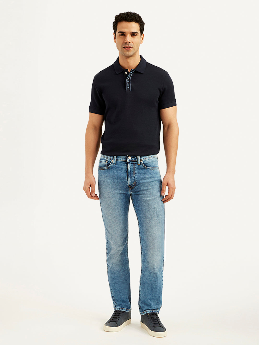 Levi’s Men’s Classic 5-Pocket Bottom featuring a durable fabric, straight fit, and timeless design for versatile styling.