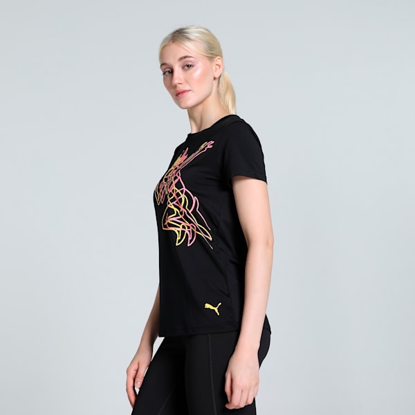 Puma Active Graphic Tee III PUMA Black Women's T-Shirts