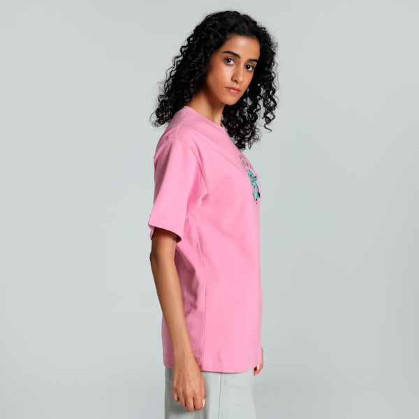 Puma DOWNTOWN Relaxed Graphic Tee Mauved Out Women's T-Shirts