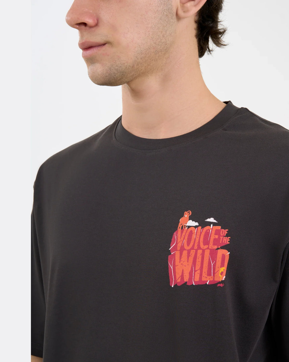 DCYPHR DISCOVERY Men's Voice Of The Wild Graphic Tee-Dark Night