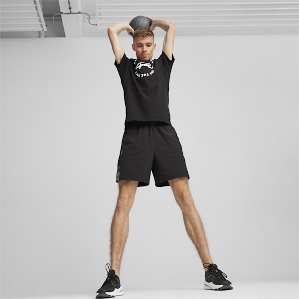 Puma MEN S GRAPHIC RUN SLOGAN TEE Q1 PUMA Bla Men's T-Shirts