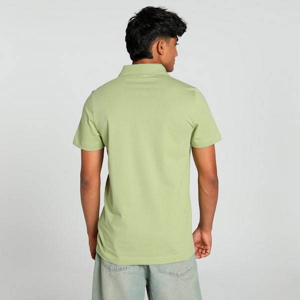 Puma ESS Striper polo Calming Green Men's Polo T-Shirts