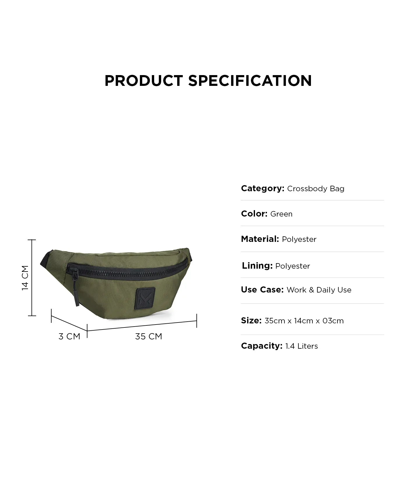 Mohawk WAIST POUCH Unisex Fanny Pack