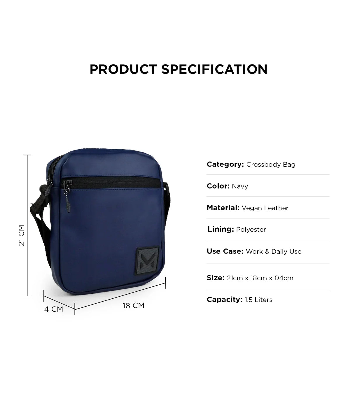 Mohawk STRIDER Unisex Crossbody Bag