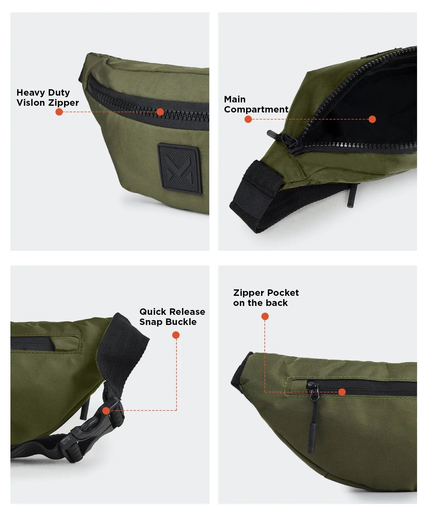 Mohawk WAIST POUCH Unisex Fanny Pack