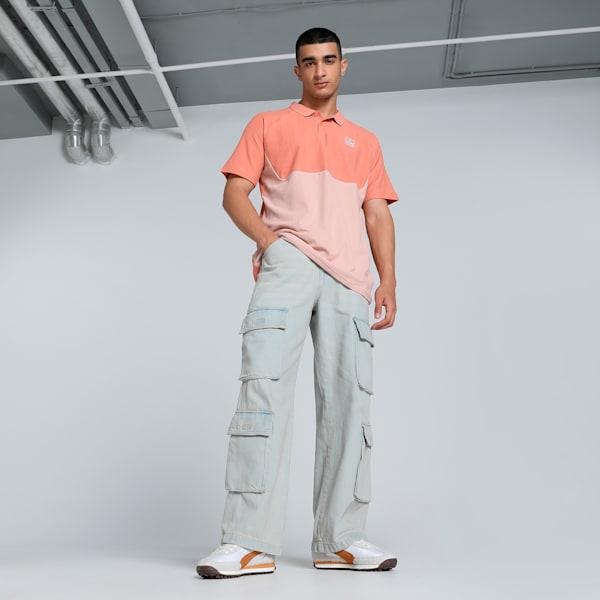 PumaxONE8 Premium Colorblock Polo Deeva Men's Polo T-Shirts