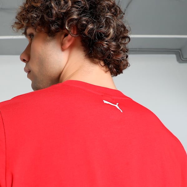 Puma Ferrari Race Tonal Big Shield Tee Rosso Men's T-Shirts