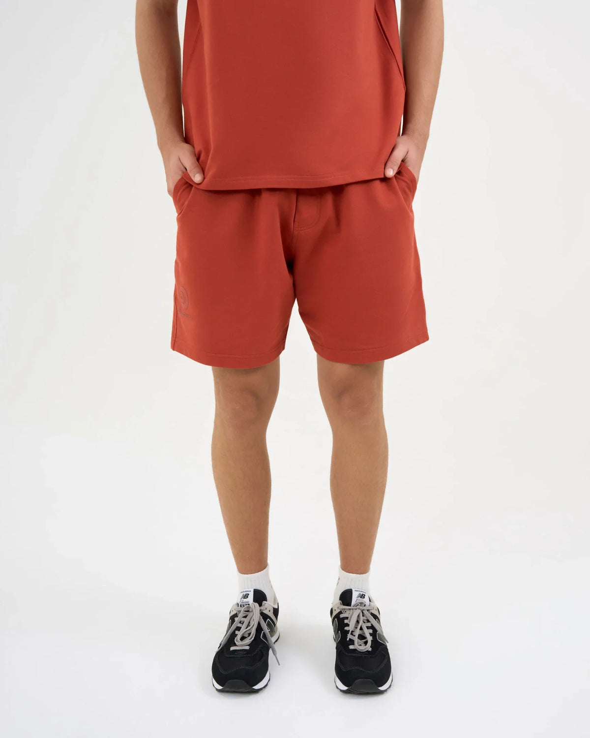 DCYPHR DISCOVERY Men's Lounge Explorer Shorts-Burnt Orange