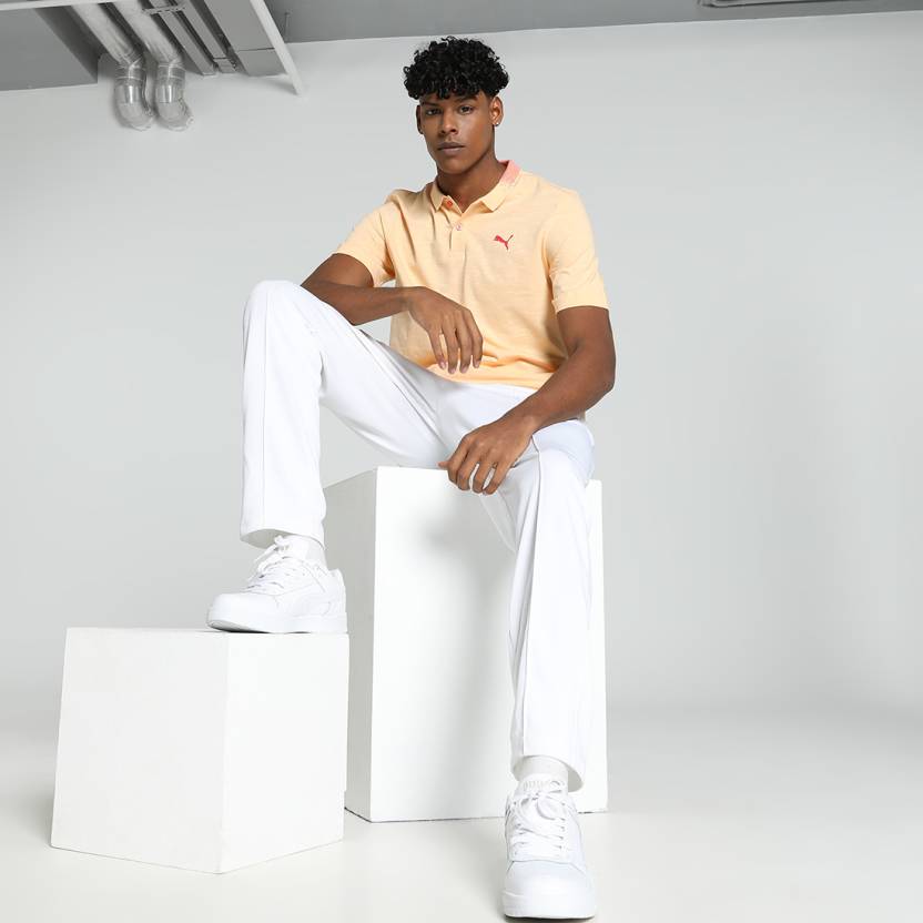 Puma ESS Jacquard Collar Slub Polo Men's Polo T-Shirts