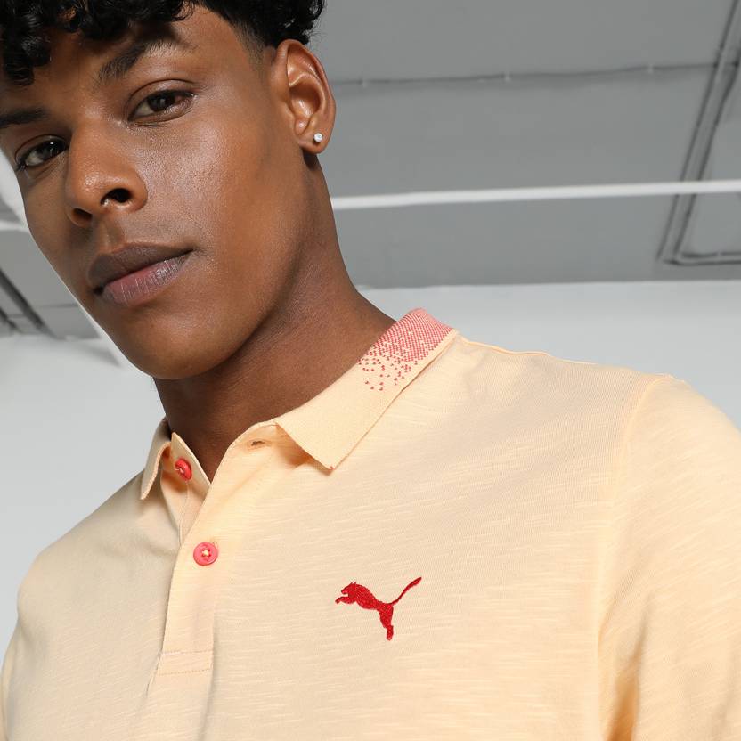 Puma ESS Jacquard Collar Slub Polo Men's Polo T-Shirts