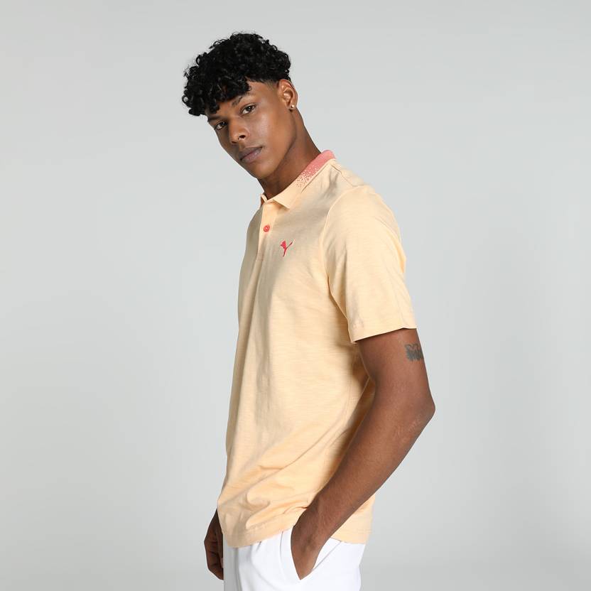 Puma ESS Jacquard Collar Slub Polo Men's Polo T-Shirts