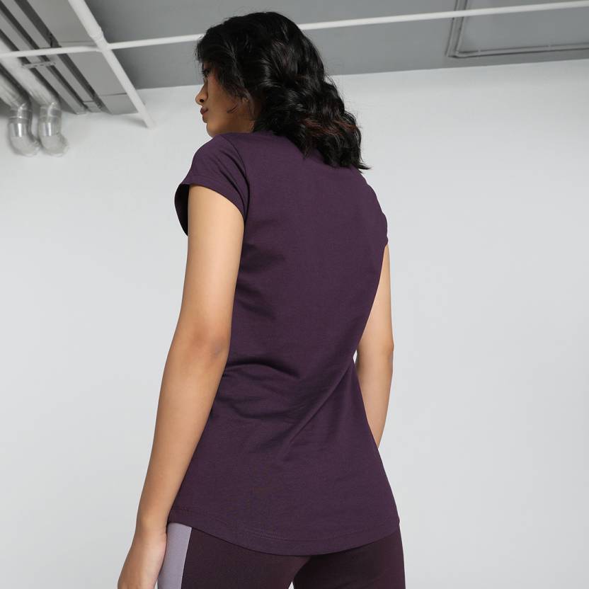 Puma ESS Graphic Tee W Midnight Plum Women's T-Shirts
