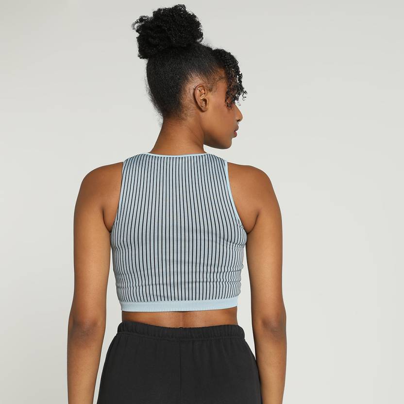Puma Dare To Crop Top Turquoise Surf Women's T-Shirts