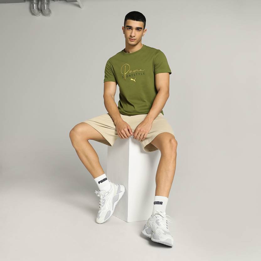 Puma Classics Embroidered Logo Tee Men's T-Shirts