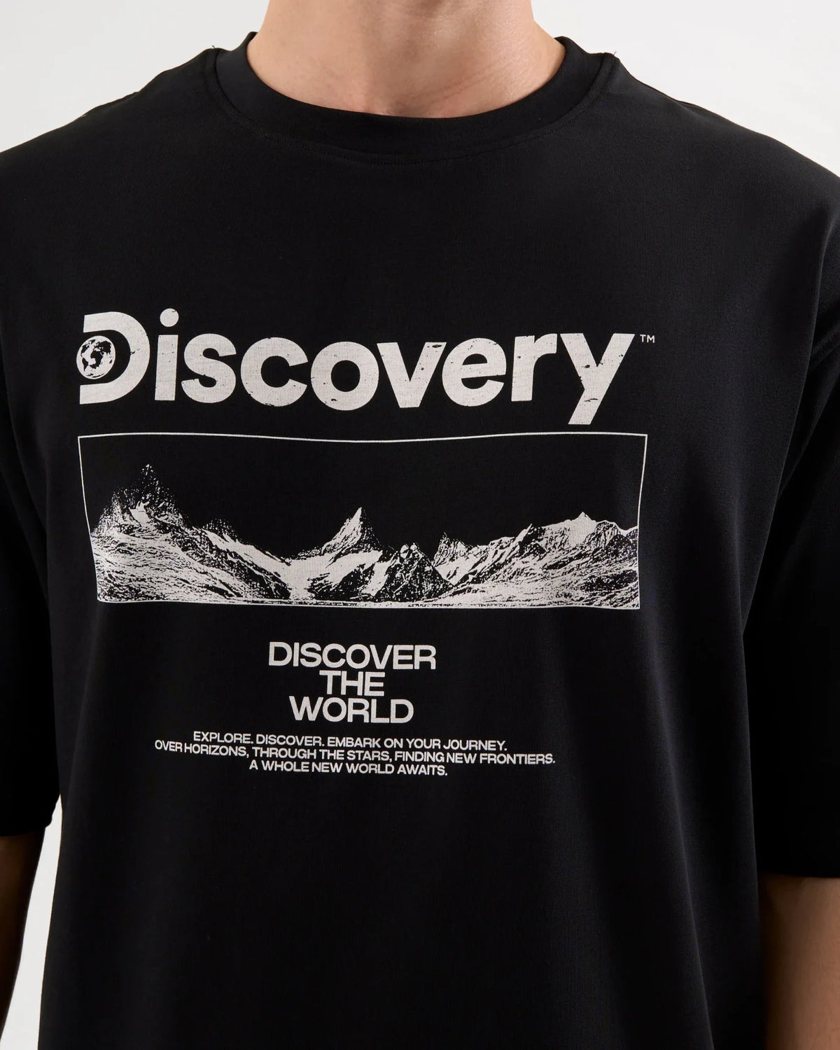 DCYPHR DISCOVERY Men's Moon Explorer Graphic Tee,-Black