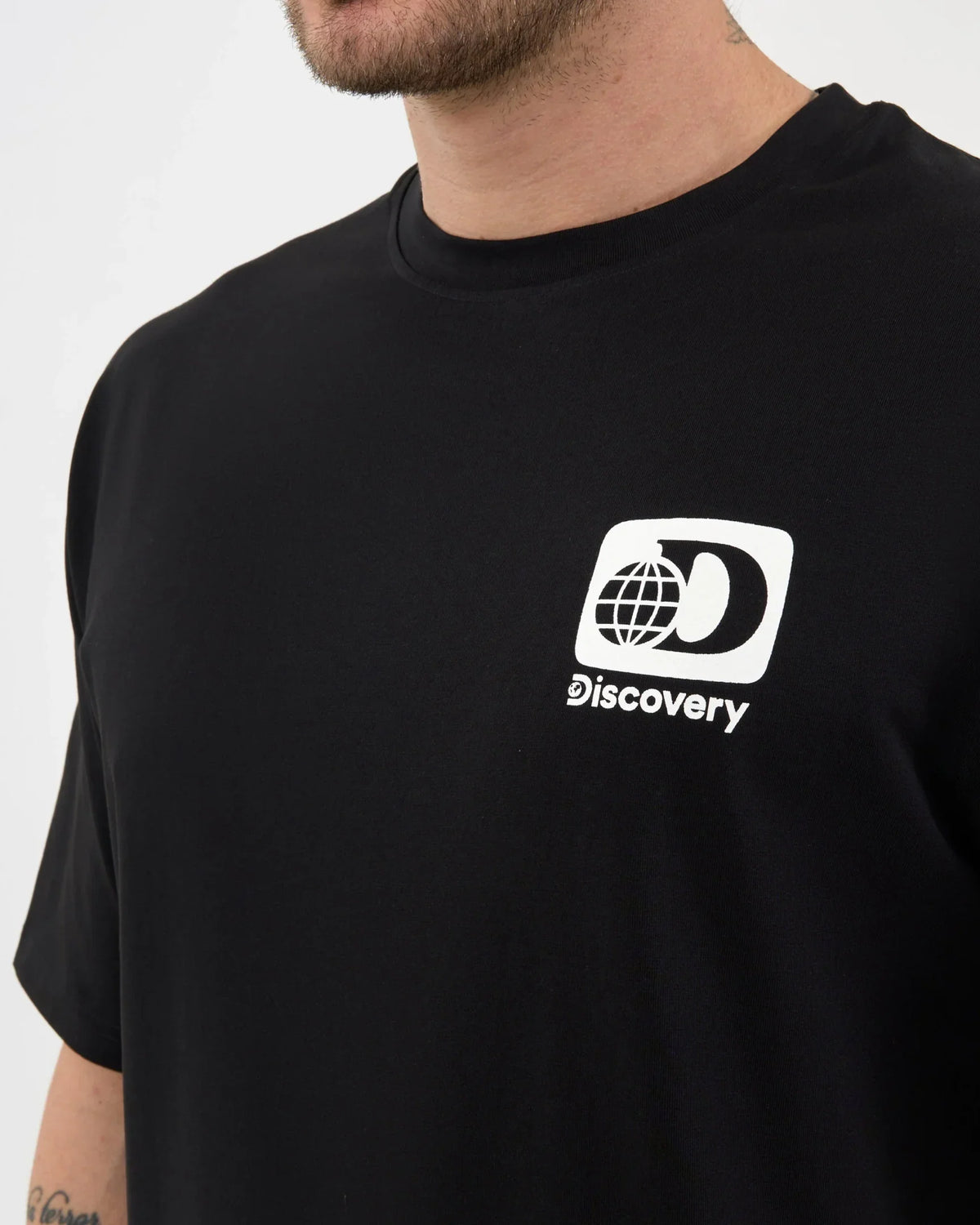 DCYPHR DISCOVERY Men's Retro Graphic Tee-Black