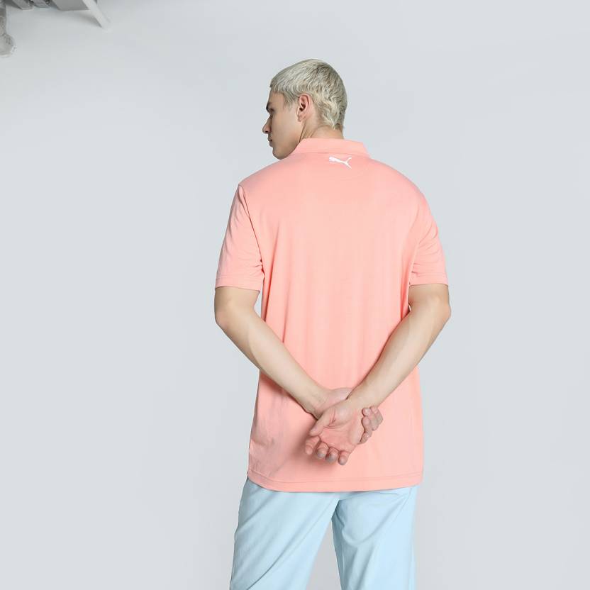 Puma TS Premium Eco Polo Pink Fruit Men's Polo T-Shirts