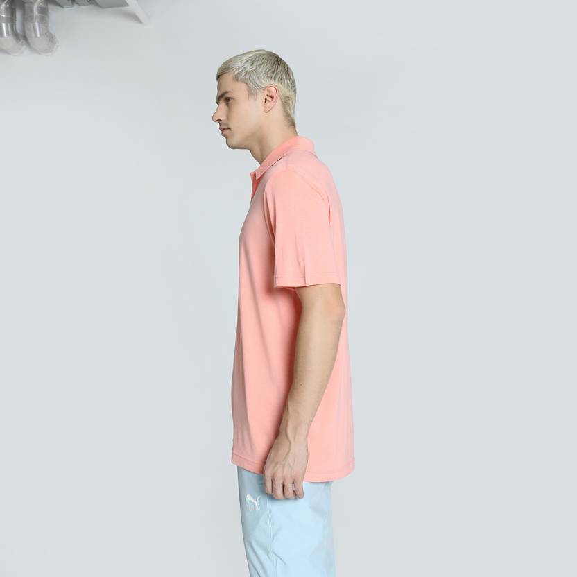 Puma TS Premium Eco Polo Pink Fruit Men's Polo T-Shirts