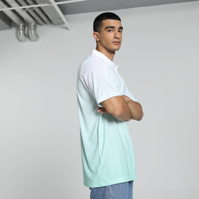 Puma TS Premium Polo PUMA White-Fresh Mint Men's Polo T-Shirts