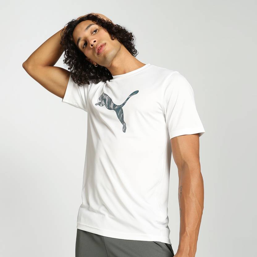 Front view of PUMA Men's Crew, showcasing its relaxed fit, modern design, and iconic logo for a casual and stylish look.