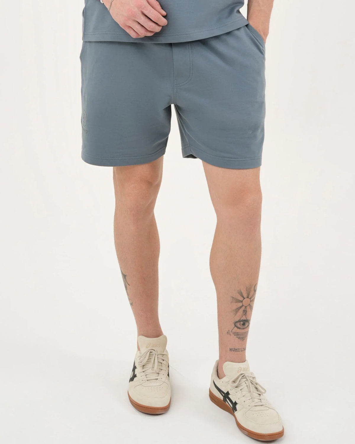 DCYPHR DISCOVERY Men's Lounge Explorer Shorts-Dark Cloud