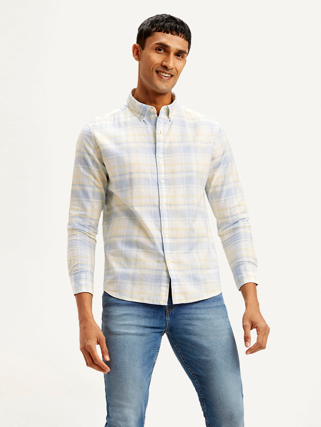 LEVIS Men's Checkered Slim Fit Shirt