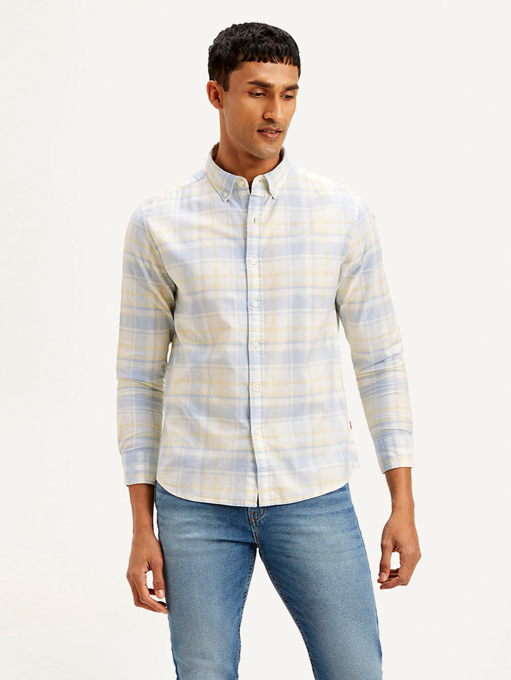 LEVIS Men's Checkered Slim Fit Shirt