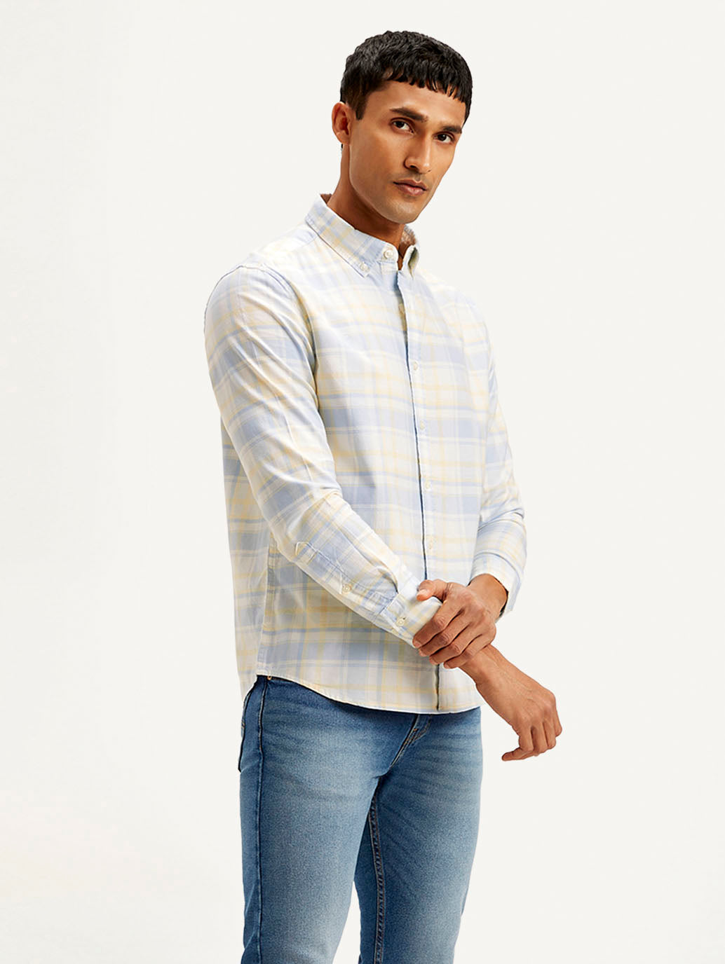 LEVIS Men's Checkered Slim Fit Shirt