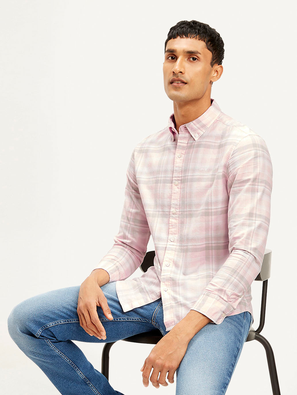 LEVIS Men's Checkered Slim Fit Shirt