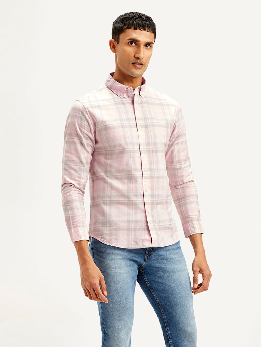 LEVIS Men's Checkered Slim Fit Shirt