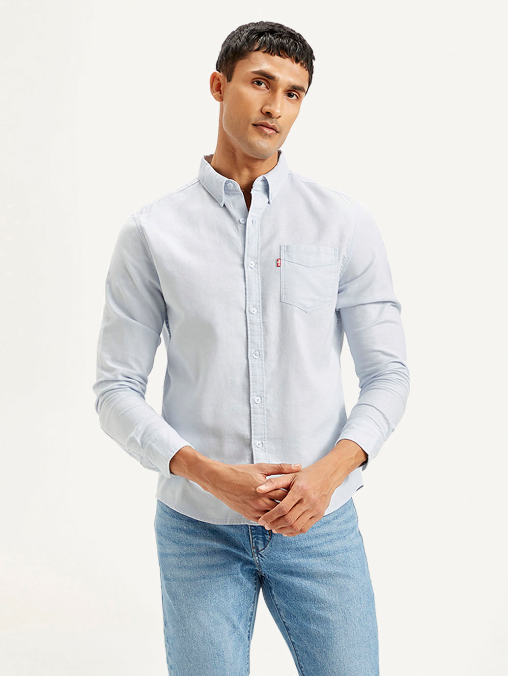 LEVIS Men's Solid Slim Fit Shirt