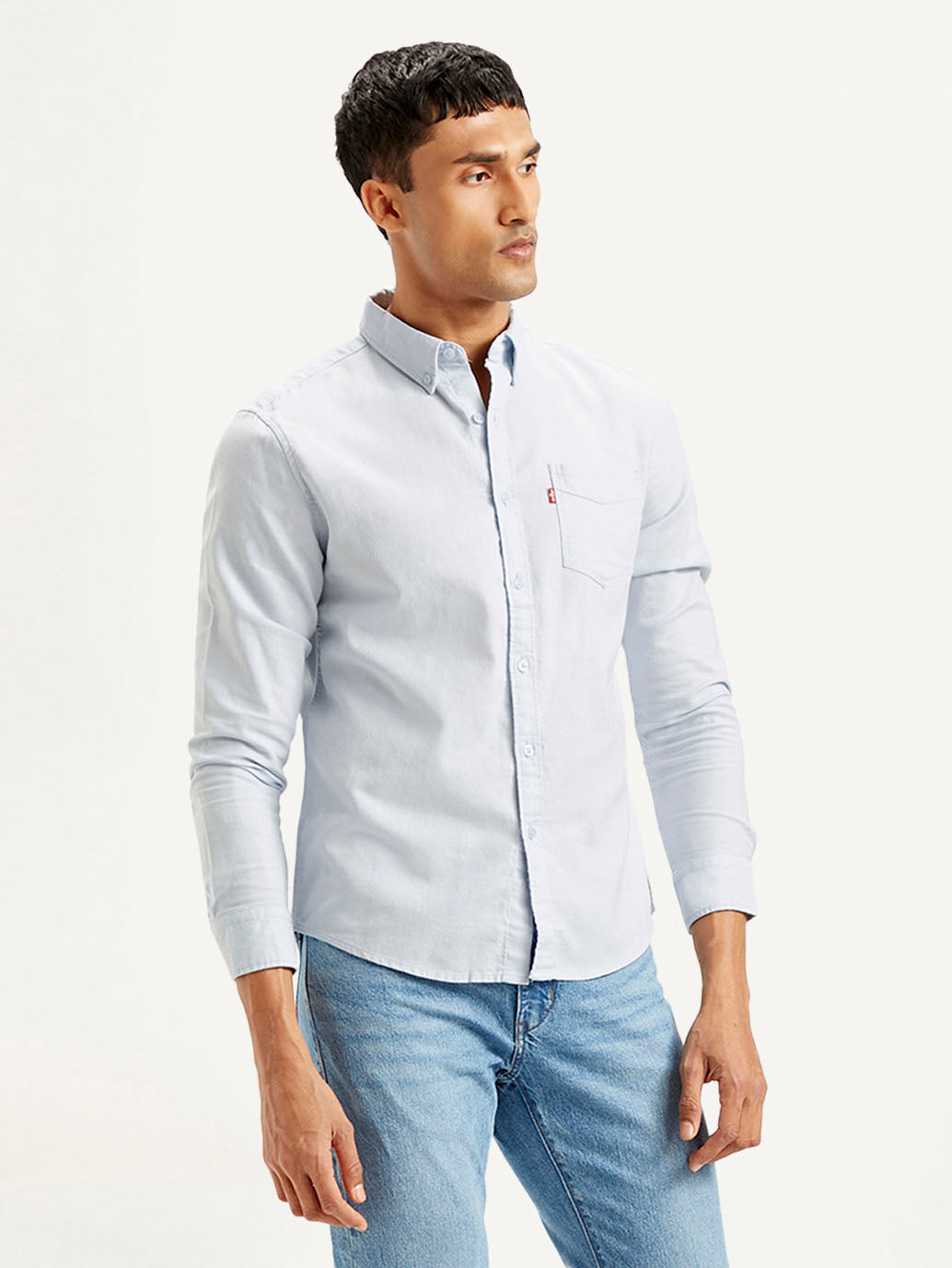 LEVIS Men's Solid Slim Fit Shirt