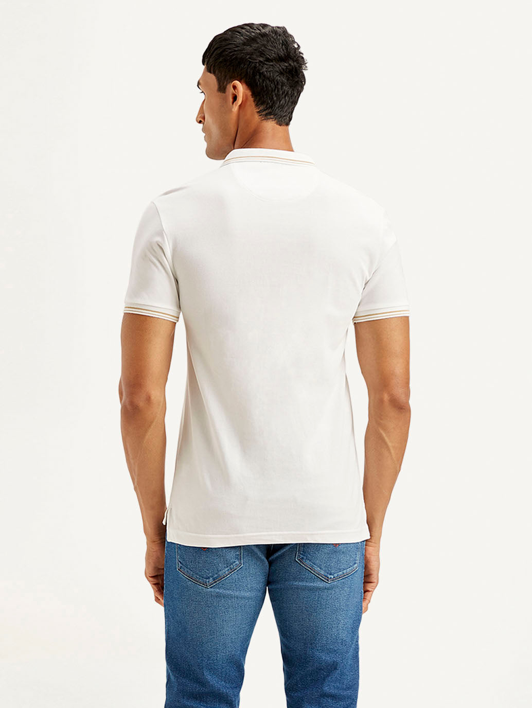 LEVIS Men's Solid Slim Fit Polo T-shirt