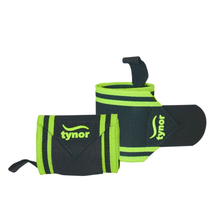 The image shows the Tynor Wrist Wrap with Thumb Loop from a side angle, focusing on the thumb loop design and adjustable strap that ensures a secure and comfortable fit