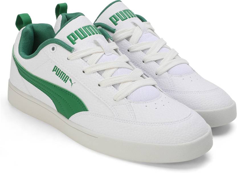 Side view of PUMA Men's Lifestyle Lace-Up Sneakers, showcasing the sleek design, breathable upper, cushioned insole, and iconic PUMA logo, designed for comfort and style in everyday wear.