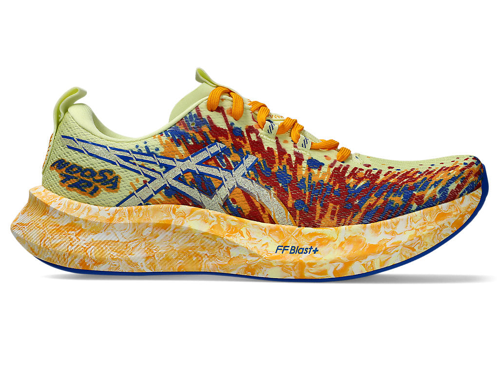 The ASICS NOOSA TRI 16 features responsive cushioning, lightweight construction, and a breathable mesh upper, built for triathletes and fast runners