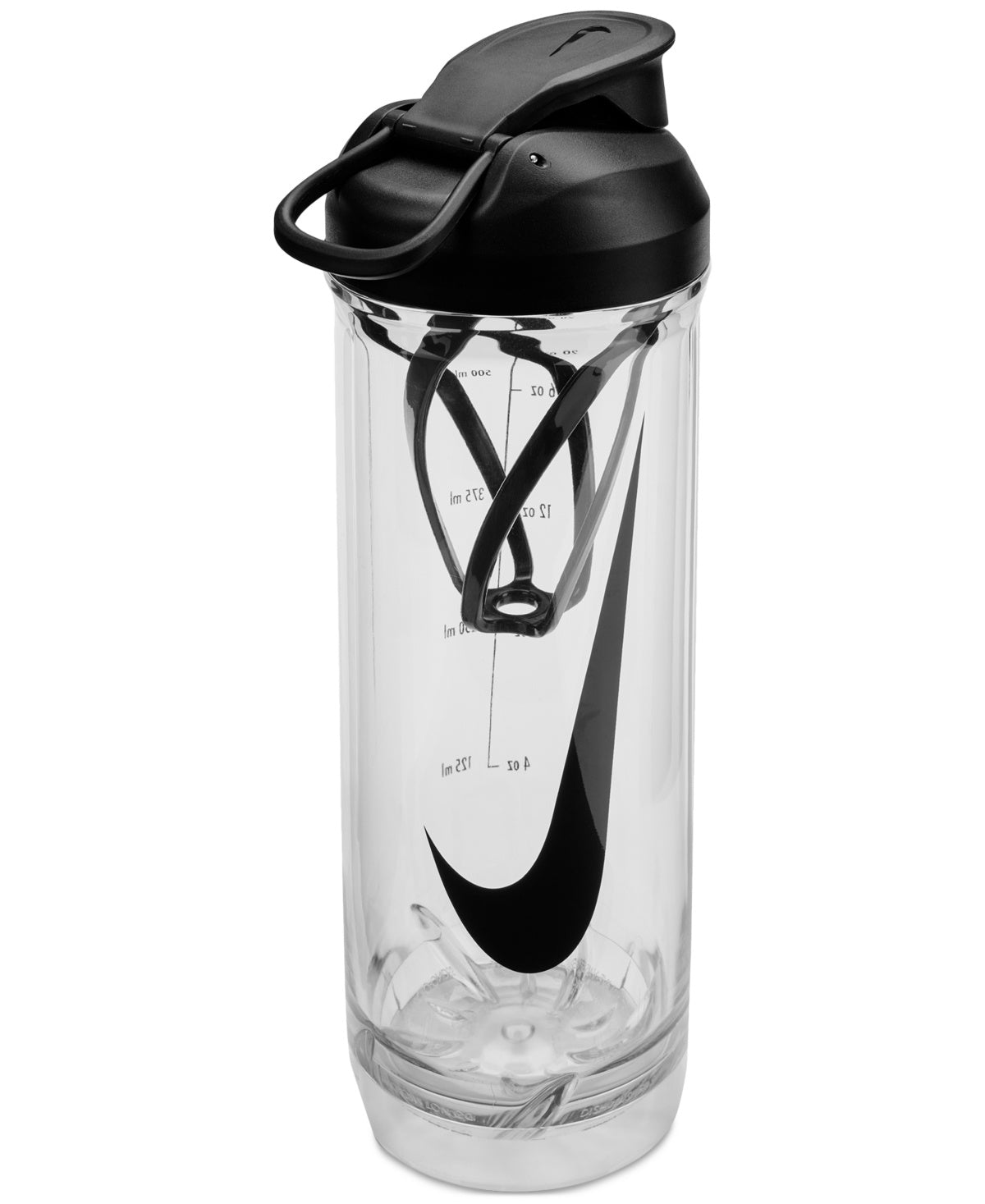 The image shows a unisex Nike sipper shaker with a secure lid, ergonomic design, and a built-in shaker ball for smooth mixing.