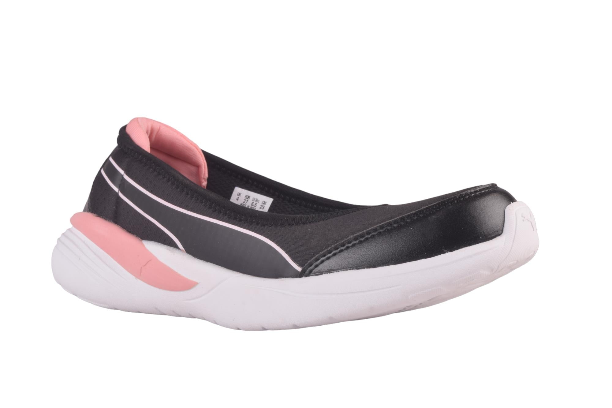 Side view of PUMA Women's Lifestyle Lace-Up Sneakers, showcasing the sleek design, breathable upper, cushioned insole, and iconic PUMA logo, designed for comfort and style in everyday wear.