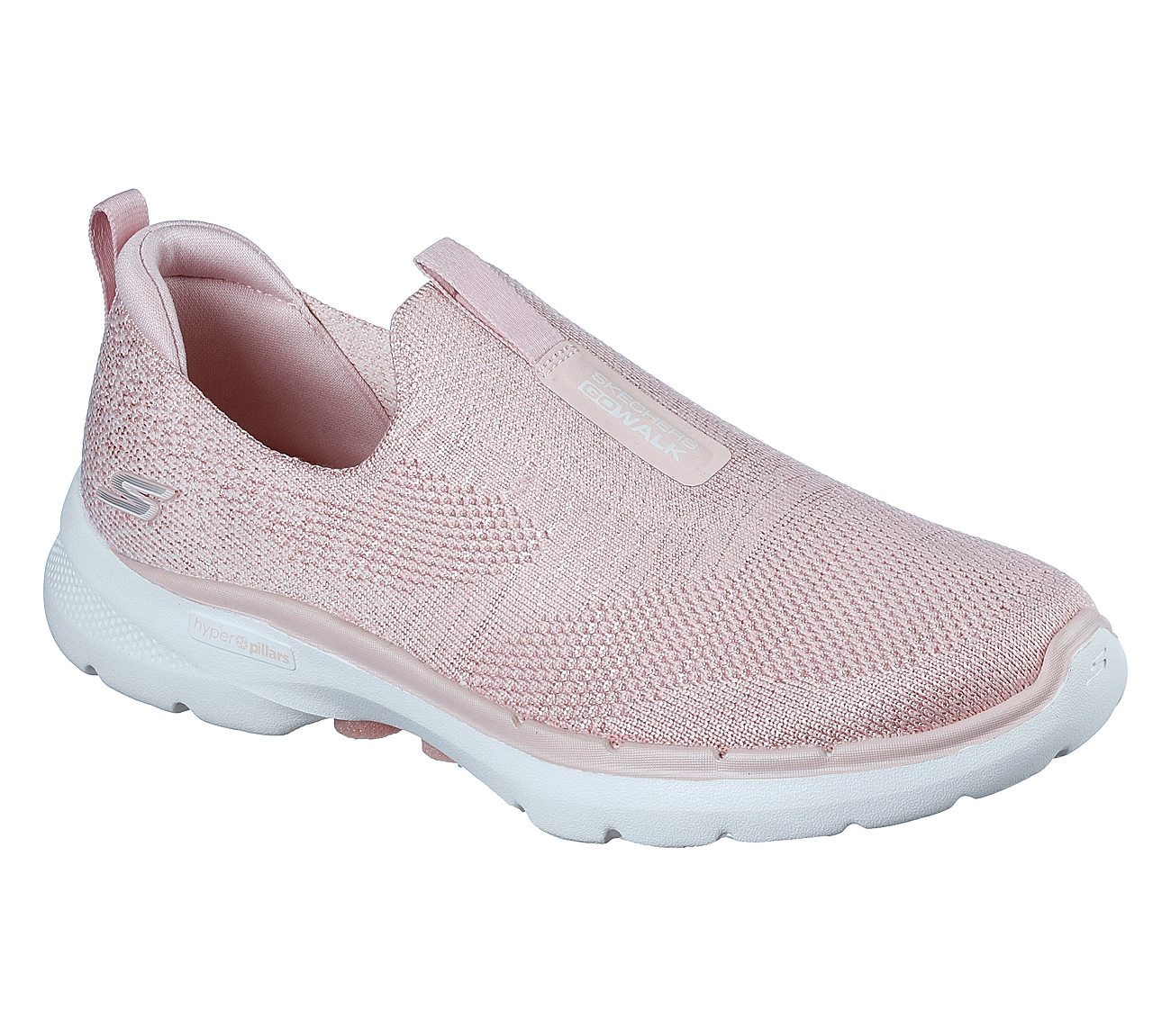 SKECHERS GO WALK 6 - GLIMMERI WOMEN'S SLIPON WALKING SHOE - 124502-LTPK